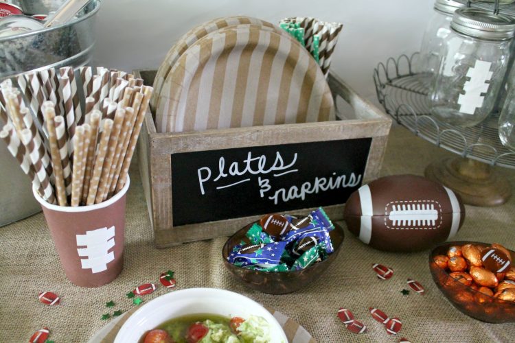 Rustic Football Party: Chip, Dip, and Suds Station - Kendall Rayburn