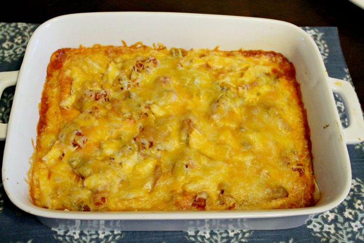 Easy Layered Enchilada Bake + Giveaway - Kendall Rayburn