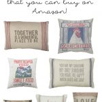 Farmhouse Pillows (That you can buy on Amazon!)