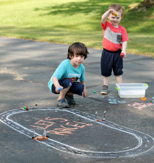 Disney•Pixar's Cars 3 Chalk Race Track & Car Wash Activity